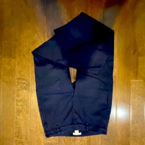 H&M ankle/crop pant-navy! Side zip, cute fit